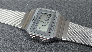 Casio A700WM7A  One of the Thinnest Casio Watches [upl. by Yelreveb]