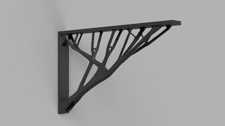 Generative Design Shelf Bracket Fusion 360 Tutorial [upl. by Aniweta]