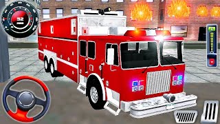 Jugando con Camión de Bomberos  Real Fire Truck Driving Simulator  Juegos Android [upl. by Leonerd]