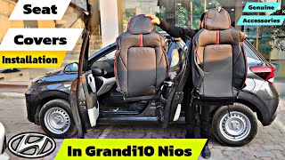 Seat Cover Installation 2024 Hyundai Grand i10 Nios Era – Jet Black Leather Price amp Qualityquot [upl. by Resay]