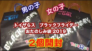 トイザらスのブラックフライデー2019年福袋を2個開封。中身は・・・ [upl. by Caron]