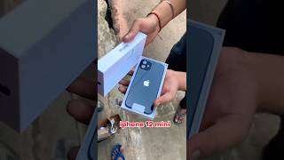 iphone 12 mini 📲 unboxing 🔥💯 miniblock shorts unboxing [upl. by Aciria]