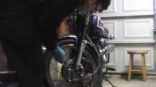 CL175 Racebike Project part 2 Brakes and Sprockets [upl. by Neemsaj]