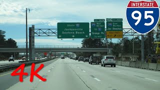 ⁴ᴷ Interstate 95 Metro Jacksonville FL southbound 4K VIDEO [upl. by Petrina]