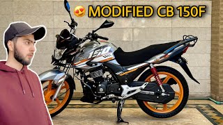 A Modified Honda CB 150F 2024 Model  Detailed Review Modification Cost amp Specs [upl. by Uella]