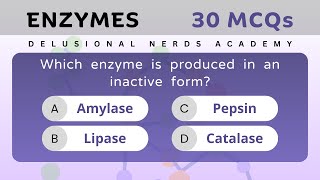 Enzymes  Solve 30 MCQs  MDCAT [upl. by Ylenats]