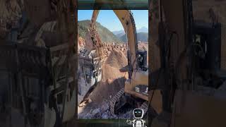 Volvo L330 Loader Terex Crusher Caterpillar Dumper  SotiriadisLabrianidis Quarry Works 4k [upl. by Tacita]