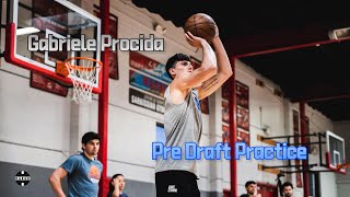 Detroit Pistons Rookie Italian Forward Gabriele Procida Pre Draft Practice [upl. by Esnofla]