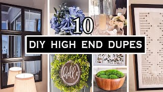 TOP 10 DIY HOME DECOR PROJECTS  DIY HIGH END DUPES [upl. by Omissam]