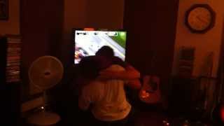 FIRST Real Epic Reaction to LIVE 2014 Daytona 500 Finish [upl. by Ecnedac102]