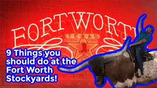 9 Things you should do at the Fort Worth stockyards [upl. by Teri]