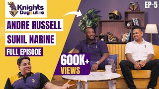 Knights Dugout Podcast EP 5  Andre Russell Sunil Narine  Kolkatas Caribbean Knights  IPL 2024 [upl. by Ymiaj]