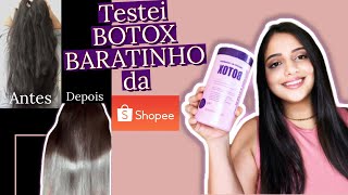 Resenha BOTOX Capilar Plástica dos fios  comprei na Shopee [upl. by Erised]