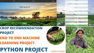 Machine Learning Project  Crop Recommendation System  Python Project  Part 1 pythonprojects [upl. by Ecnirp]