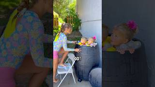 Like herding cats and dogs 🤦🏼‍♀️ kids funny parenting icequeen coldplunge prank dadlife [upl. by Barna]