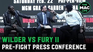 Deontay Wilder vs Tyson Fury II  Full PreFight Press Conference [upl. by Dolloff]