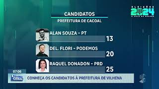 Conheça os candidatos à prefeitura de Vilhena [upl. by Florette]