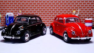 Volkswagen beetle kinsmart 164 diecast car model [upl. by Tirrell]