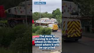 Iconic historic plane leaves Colwick school site [upl. by Ardnnek]