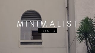 Minimalist Fonts  for FREE with download links  Part 1 [upl. by Sirret]