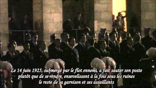 Remise des calots aux Invalides 11 Citation du Sous Lieutenant Pol Lapeyre [upl. by Byram120]