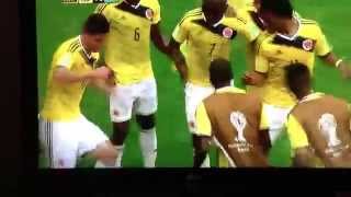 Colombia goal celebration better quality [upl. by Koerlin]