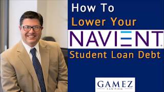 How To Lower Navient Student Loan Debt  Navient Student Debt Help [upl. by Lered]