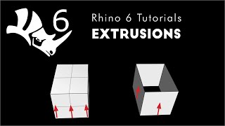 Rhino 6 3D Modeling 107 Extrusions [upl. by Cardwell80]