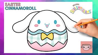 How To Draw Easter Cinnamoroll Squishmallow  Sanrio  Cute Easy Step By Step Drawing Tutorial [upl. by Kathrine]