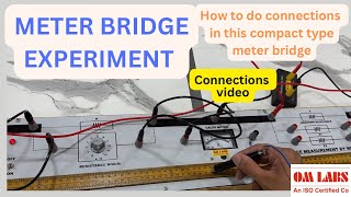 Meter Bridge Experiment  Omlabs  How to find value of unknown resistance [upl. by Milicent]