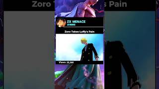 Zoro takes luffys pain anime onepiece [upl. by Adehsar]