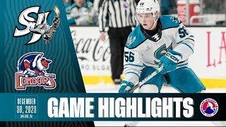 AHL HIGHLIGHTS  San Jose Barracuda vs Bakersfield Condors  Dec 30 2023 [upl. by Kendell]