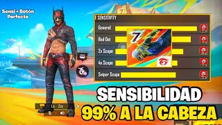 ¡LA MEJOR SENSIBILIDAD SUPREMA 👺 CON DPI PARA SUBIR CAPA EN FREE FIRE ACTUALIZADO [upl. by Acissj833]