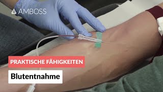 Blutentnahme  AMBOSS Video Blut abnehmen  Venenpunktion  Blutabnahme [upl. by Adian658]