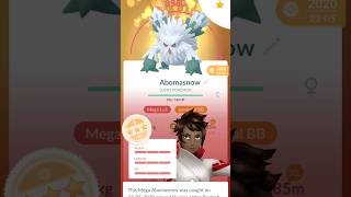 Mega Abomasnow  Max Out to Lv50 amp Mega Evolution maxoutmonday pokemongo abomasnow 26 [upl. by Maier]