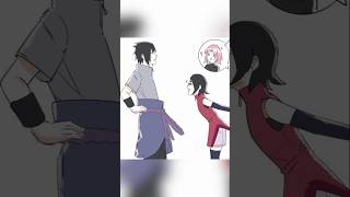 Sarada meet Sasuke past version ☺️ naruto sasuke sarada boruto edit [upl. by Ayiak]