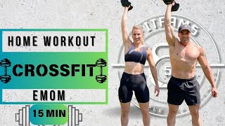 15 MIN BEGINNER CROSSFIT HOME WORKOUT [upl. by Sivla]