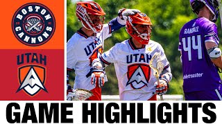 Boston Cannons vs Utah Archers Highlights  2024 Premier Lacrosse League  PLL Highlights [upl. by Kline]