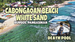 CABONGAOAN BEACH PANGASINAN  WHITE SAND  DEATH POOL [upl. by Kere]