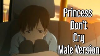 Nightcore Princess Dont Cry  Male Version [upl. by Adnawt]