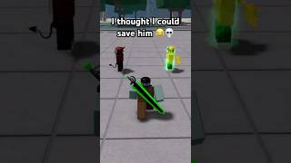 I thought I could save him 😂💀 The Strongest Battlegrounds ROBLOX shorts [upl. by Ahsinnek]