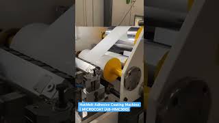 HotMelt Adhesive Coating Machine with Nordson Adhesive Dispensing System Model MICROCOAT ABHMC300 [upl. by Sharman662]