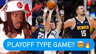 Reacting To Mavs Vs Nuggets Highlights HEATED GAME [upl. by Elaval80]