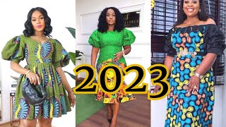 MODÈLE AFRICAIN 2023  MODÈLES DES ROBES AFRICAINE 2023  ROBES EN PAGNE  ANKARA DRESSES 2022 [upl. by Ariajaj]