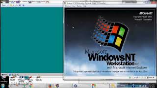 Windows NT 4 0 Workstation SP6 Vmware Vs Virtualbox [upl. by Hylan]