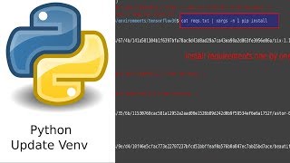 How to migrateupdate virtualenv from Python 35 to 36 [upl. by Cairistiona]