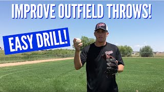 Easy Drill to Improve Baseball Outfield Throws NO PARTNER NEEDED [upl. by Isolde]