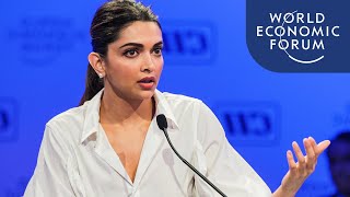 Deepika Padukone Addresses the Stigma of Mental Health Issues  India Economic Summit 2017 [upl. by Eidnyl231]