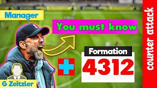 How to use the 4312 formation for a quick counterattack with manager G zeitzler  efootball23 mobile [upl. by Nnylatsyrk]