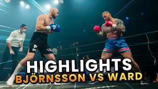 MY FIRST REAL FIGHT 3 ROUNDS  HAFTHOR BJÖRNSSON VS STEVEN WARD HIGHLIGHTS [upl. by Emmalyn32]